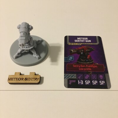 Zombicide: Invader Meteor Sentry Gun - Mini Figure, Label, & Card
