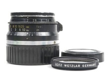 Ex Leica Summicron-m 35mm f/2 Black 8 Elements Made in Germany w/Caps
