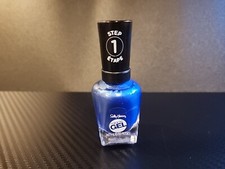 SALLY HANSEN MIRACLE GEL NAIL POLISH, 646 Blues Cruise, 0.50 Fl Oz