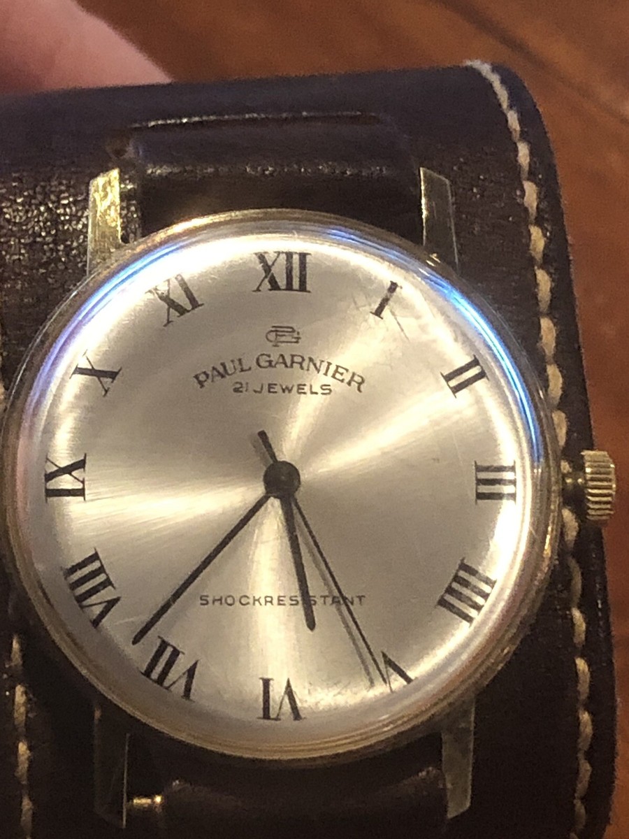 Reloj suizo 21 joyas Paul Garnier vintage de colección | eBay display picture 1