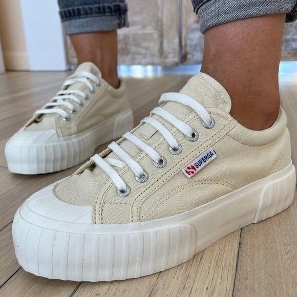 Superga striped platform clearance sneakers