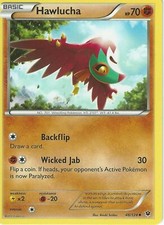 POKEMON CARD HAWLUCHA 48/124 NO 701 WRESTLING POKEMON TCG CCG
