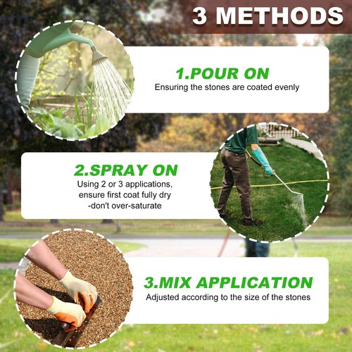 Mulch Glue - 64oz / 0.5 Gallon Landscape Adhesive Gravel Binder Glue with App... - Picture 7 of 7