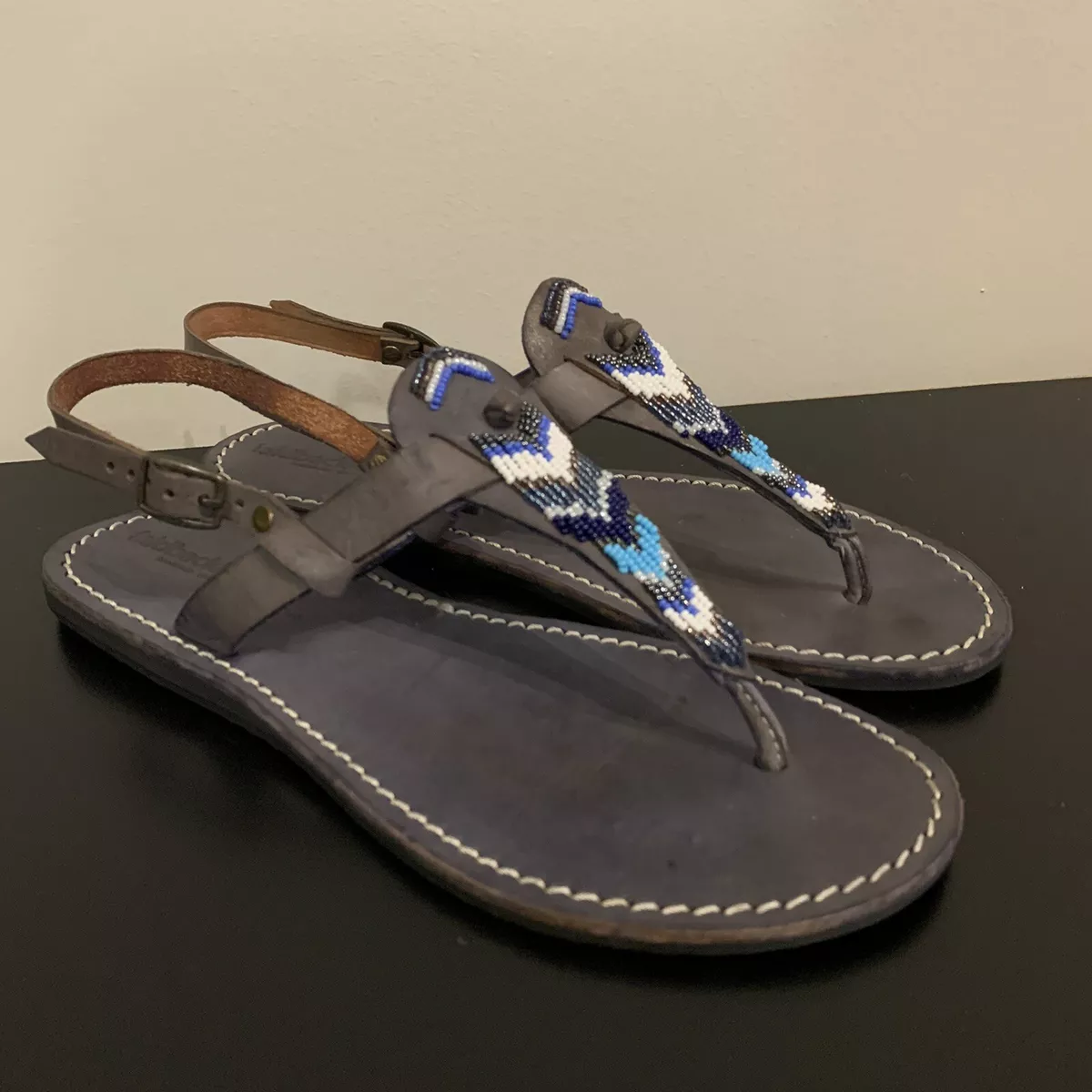 Womens beaded sandals discount