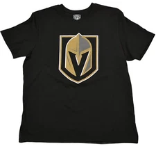 Old Time Sports Vegas Golden Knights NHL Distressed Team Logo T-Shirt