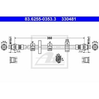 ATE Bremsschlauch Bremsleitung Vorne Links FüR VW Transporter IV Bus