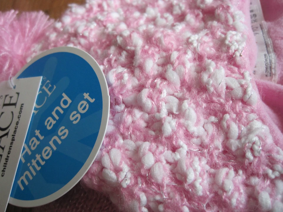 THE CHILDREN'S PLACE Sombrero Palomitas Brillantes Mitón Niña Minorista 14.95 XS NUEVO Foto 2 de 4