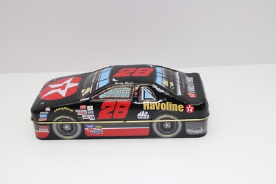 Nascar Ricky Rudd #28 Car Shape Collectibles tin Palmers Chocolate Company