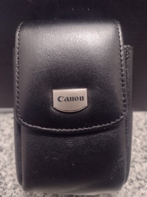 Canon Leather Camera Case for PowerShot W/Belt Loop BAR4. Black Color.