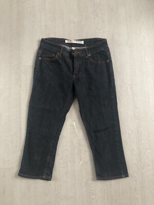 Damen Hose 3/4 Hose Shorts blau Gr 34 Top Zustand