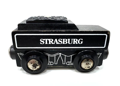 Maxim Wooden Railroad Strasburg 90 Train 2007 Black Coal Tender Only - Image 1 of 4