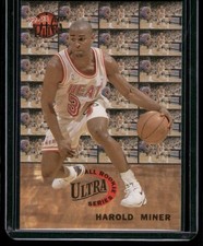 1992-93 Fleer Ultra #5 Harold Miner All-Rookie Series Insert Card Miami Heat NR!