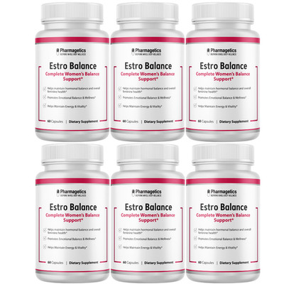 Estro Balance Women's Balance Support, (6 Bottles) Official Balance Wellness