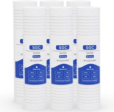 5 Micron 10" x 2.5" PP Grooved Sediment Water Filter 6 Pack