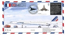 CO-RET47T1 : 2009 - FDC Royaume-Uni "40 ans 1er vol Concorde British Airways 001