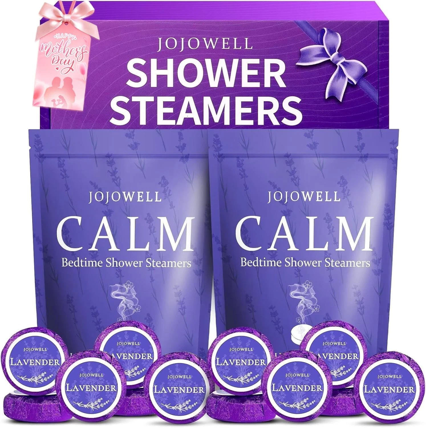 Lavender Shower Steamers Aromatherapy with Essential Oil 12 Pack Birthday Gi...