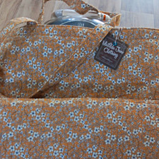 Matilda Jane Large Floral Tote Bag, multicolor Quilted Zip bag.