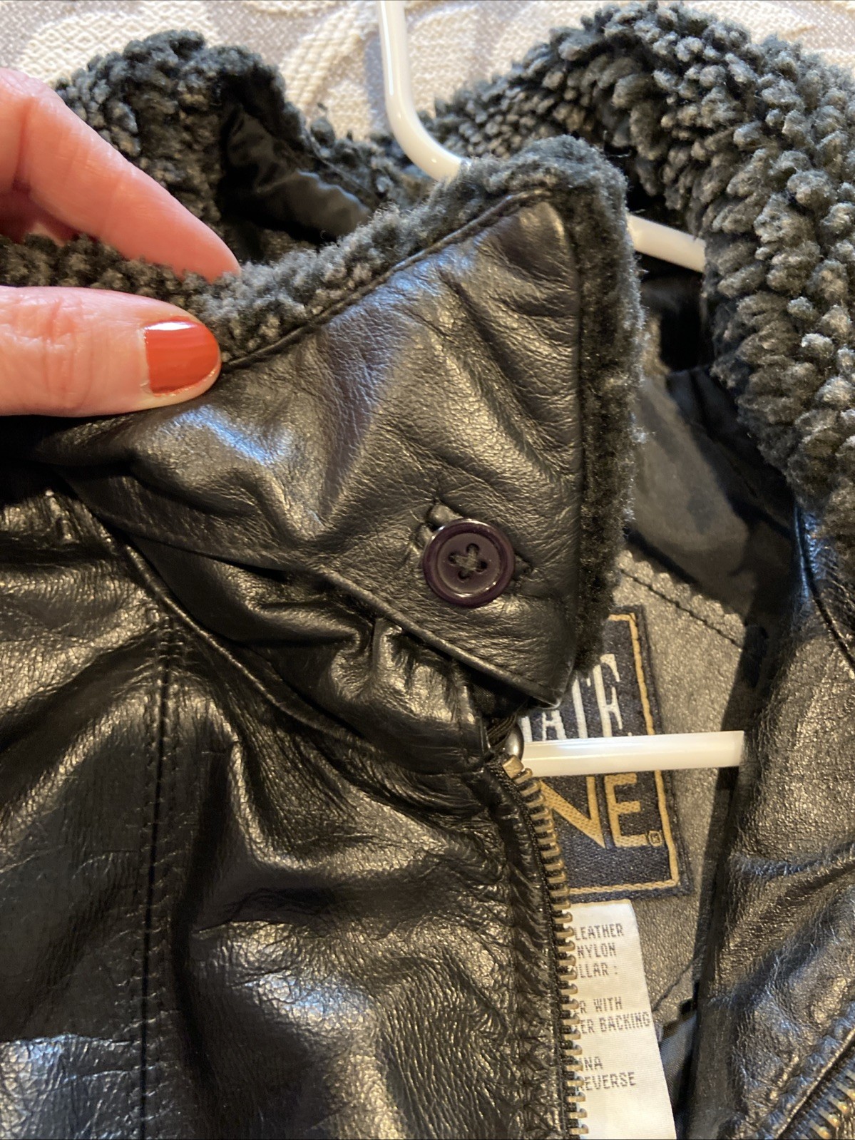 Climate Zone Black Leather Jacket Medium - image 8