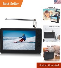 5'' Portable Mini Digital TV, 1080P 2 in 1 with FM Radio, Rechargeable Batter...
