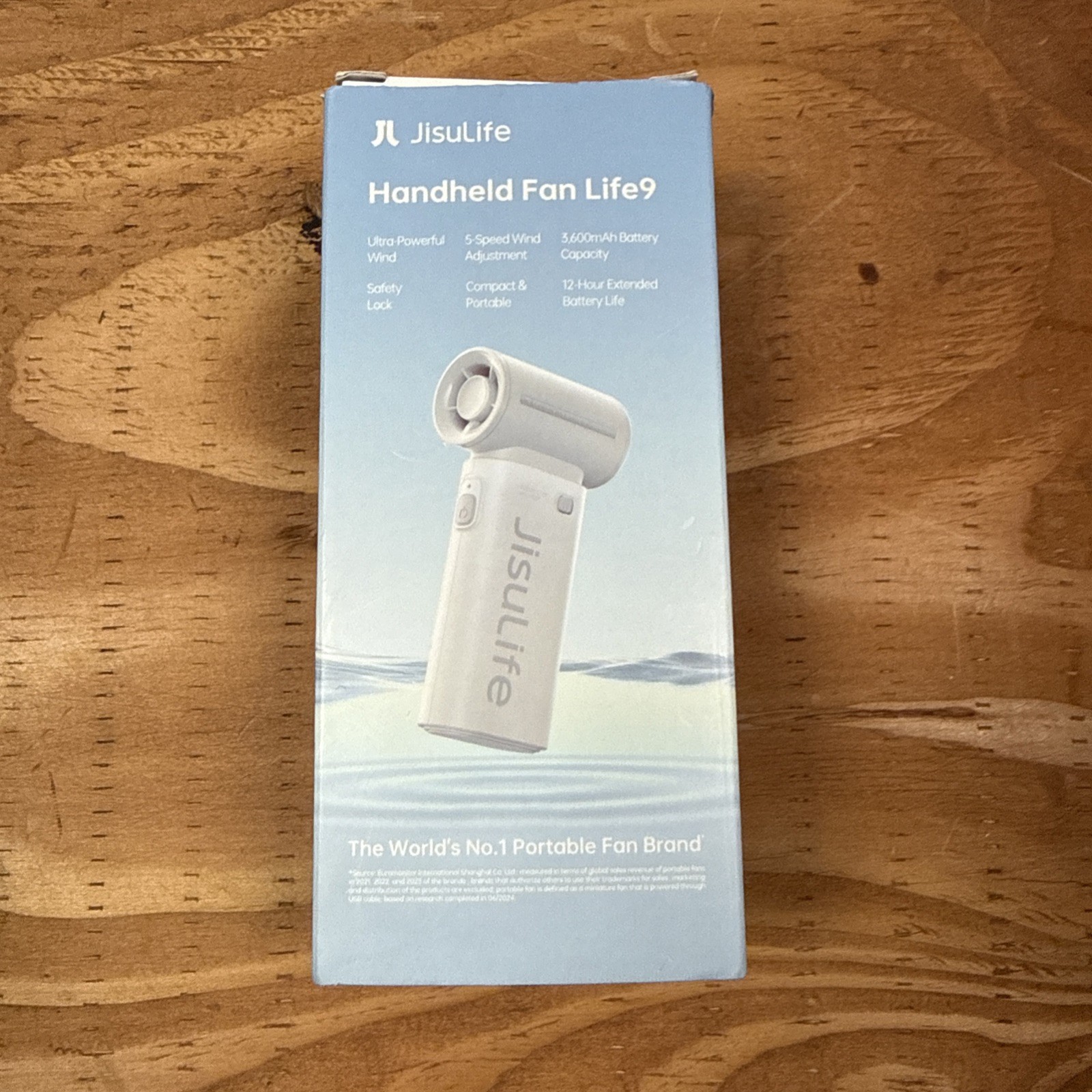 JISULIFE Foldable Portable Pocket Fan Gray