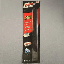 Libman High Power 12 inch Rubber Squeegee Replacement 2 Pack 00187 New