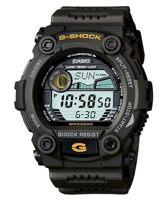 G-Shock Digital Tide Dark Green Resin Band Watch G7900-3D