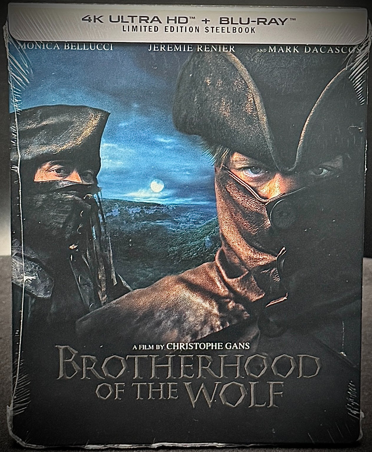 BROTHERHOOD OF THE WOLF US EXCLUSIVE 3 DISC 4K UHD BLU-RAY STEELBOOK *SEALED*