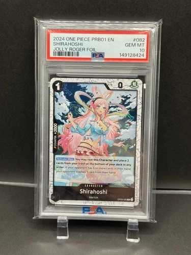 Shirahoshi - One Piece PRB01 OP05-082 Waifu Jolly Roger Foil PSA 10