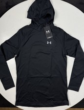 Under Armour ColdGear Infrared Men Size Medium Hoodie Pullover Black 1368020-001