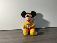 Vintage Disney Store The Spirit Of Mickey Mouse Bean Plush. (comes Clear Case.)