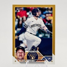 BLAKE PERKINS Gold /2023 Rookie 2023 Topps Update #US242 (RC) - Brewers