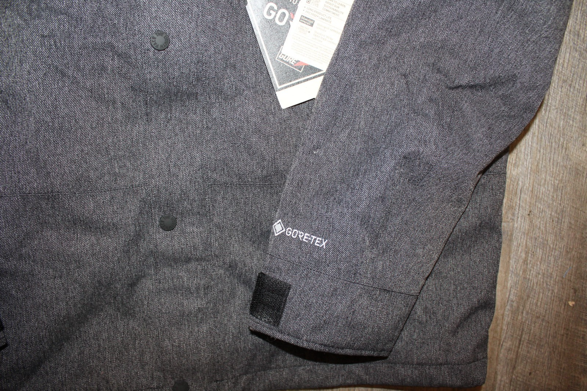 The North Face Men's GTX Mountain Zip Up Hooded Jacke Black Denim