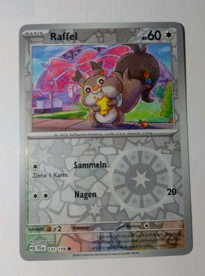 Raffel Reverse 131/159 Travel Companions JTG Pokemon German Near Mint