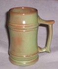 FRANKOMA Pottery J Prairie Green Jumbo  Mug   6"  M2
