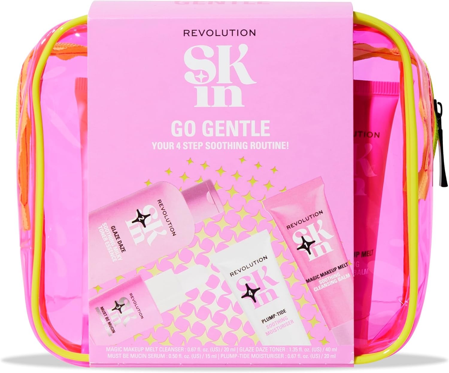 Revolution Skincare London Revolution Skin, Go Gentle 4 Step Starter Kit, Skincare Set Includes Cleanser, Toner, Serum & Moisturiser, Vegan & Cruelty-Free, 4 Products Included - Image 2