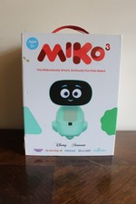 Miko 3 AI Smart Robot for Kids Teal Blue Tested Working w/ Original Box