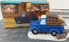 FG Square Christmas Village Blue Truck  Like Lemax Holiday Time
