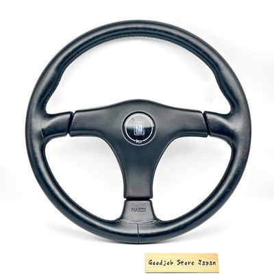 Nardi Genuine Gara 3 Leather Steering Wheel 365mm Black Used From