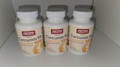 3 Pack Jarrow Formulas Curcumin 95 Turmeric Extract 500mg 60 ct Exp 07/27