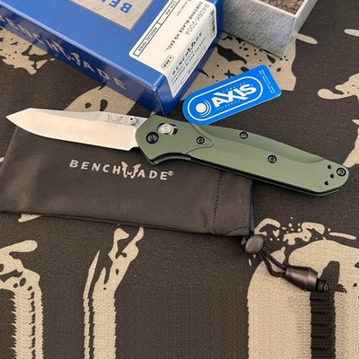 Benchmade 940 OSBORNE GREEN ALUMINUM CPM-S30V BLADE 3.4'' Folding Knife