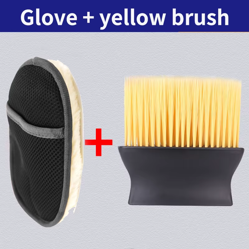 Auto Styling Wolle Weiche Auto Wasch Handschuhe Reinigungs BüRste Motorrad Wasch-image