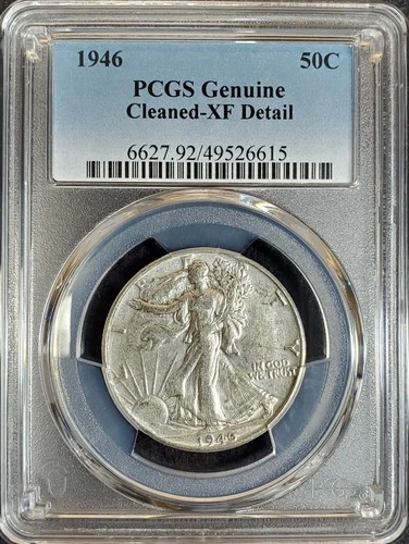 1946 Walking Liberty Silver Half Dollar PCGS Genuine XF Detail