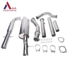 For 99-05 VW Golf Jetta MK4 1.8 3" Catback Exhaust 2.5" Gray Muffler Tip GODSNOW