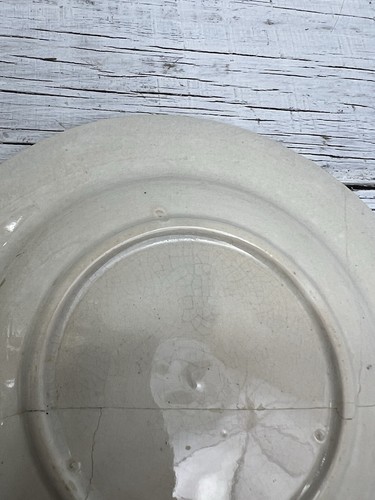 AS-IS Cracks Chips Major Gen Ulysses S Grant Transferware Child Alphabet Plate - Picture 22 of 24