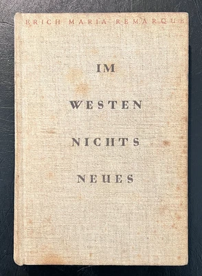 Im Westin Nichts Neues-All Quiet on the Western Front-1929-Erich Maria Remarque - Image 1 of 4