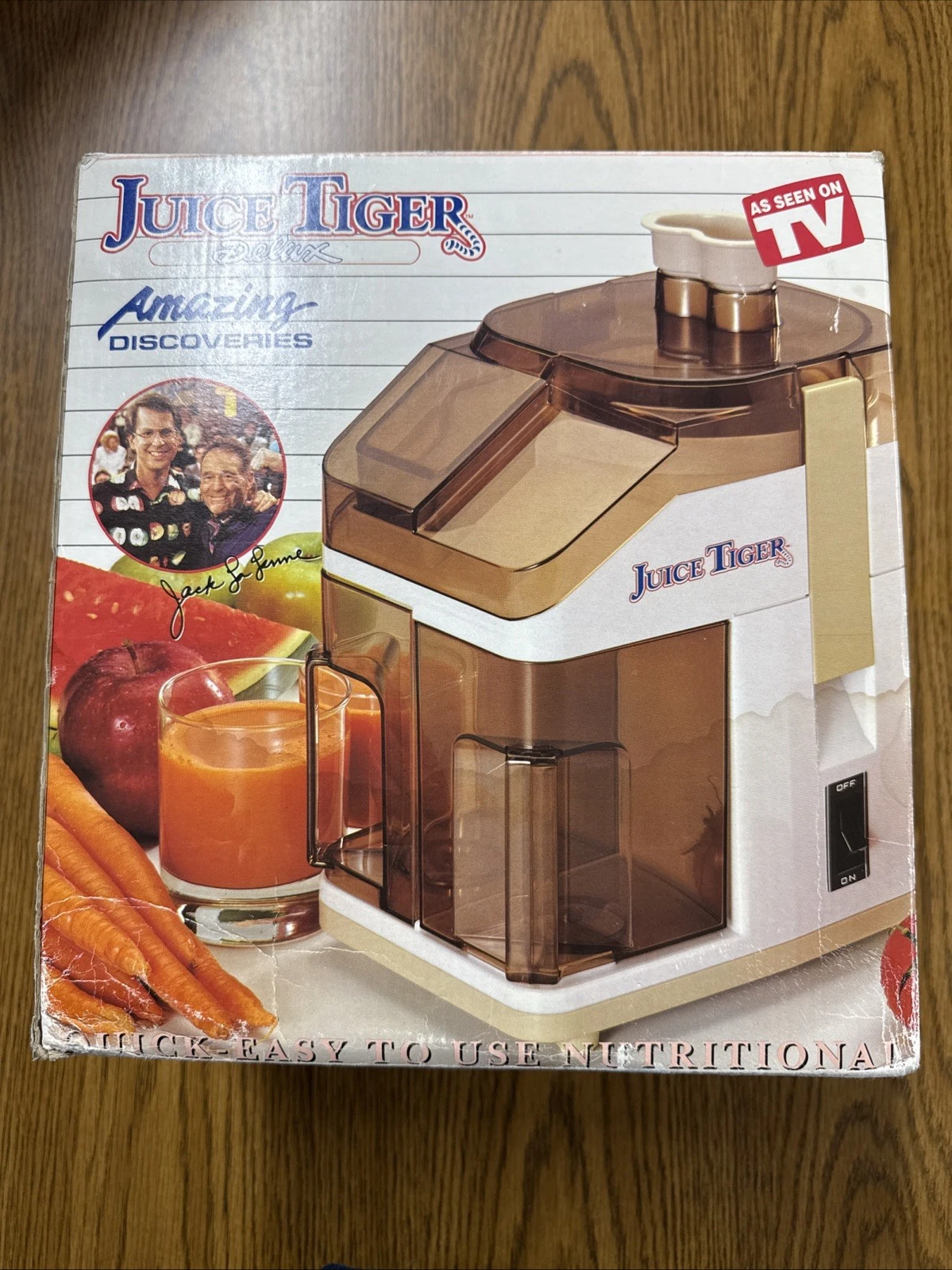 Vintage In Box Juice Tiger Deluxe Jack LaLanne Power Juicer Made in France