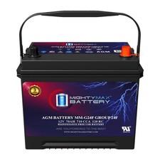 Mighty Max MM-G24F Group 24F 12V 70Ah AGM Replaces Dodge D300 Pickup 5.2Liter 72