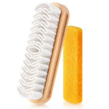 2 Pcs Suede Shoe Brush Nubuck Leather Cleaner Shoes Shine Dauber Crepe