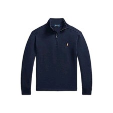 Polo Ralph Lauren Sweater Kids Boy S 8 Blue French Rib Quarter Zip Pullover