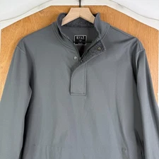 Bylt Sweatshirt Mens Medium Gray Elite Fairway Quarter Zip Pullover 1/4 Logo